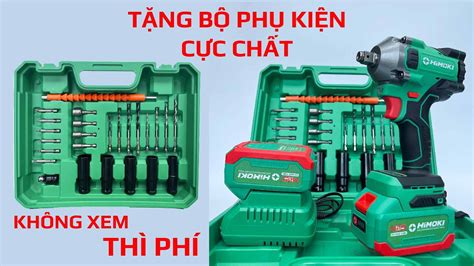 Tặng 26 Món Phụ Kiện Máy Siết Bulong Himoki HM IW450N Đa Chức Năng