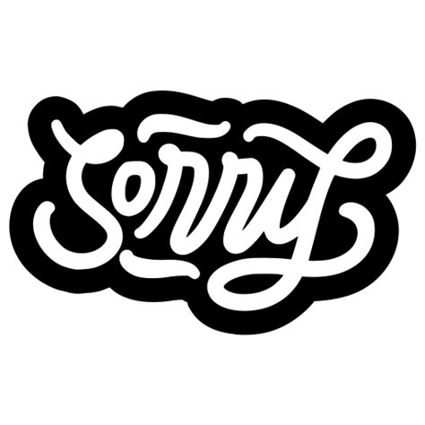 Sorry Stickers - Free miscellaneous Stickers