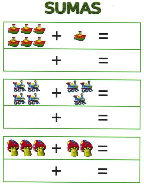 Juegos Para Aprender Sumas Y Restas Actividades Preescolar Matematicas Suma Y Resta Fichas