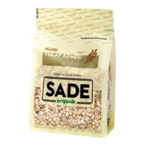 Sade Organik Yulaf Ezmesi 500 G Macroonline