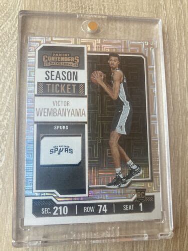 Panini Contenders Victor Wembanyama Rc Rookie Season Ticket