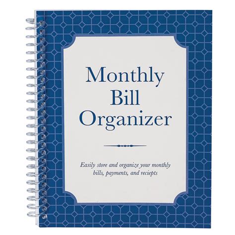 Monthly Bill Organizer Book with Pocketed Pages