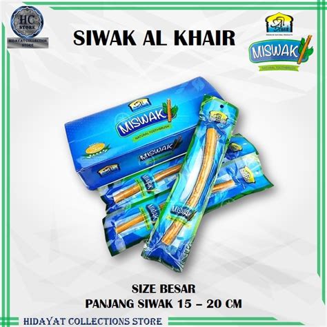 Jual Siwak Al Khair Miswak Kayu Siwak Al Khair Original Shopee Indonesia