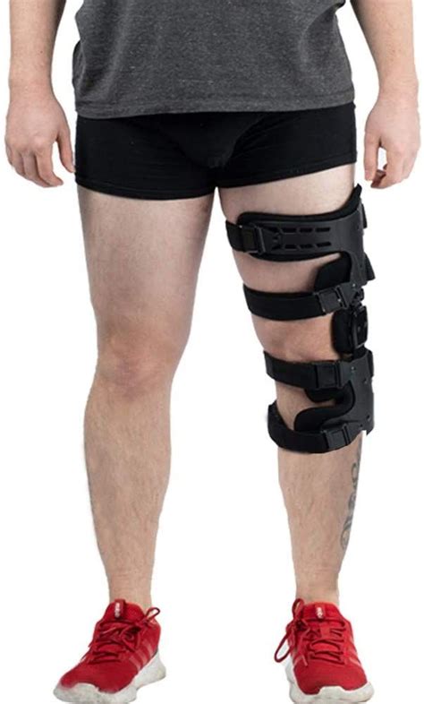 Hinged Knee Brace Adjustable Post Op Knee Support Oa Unloading Knee