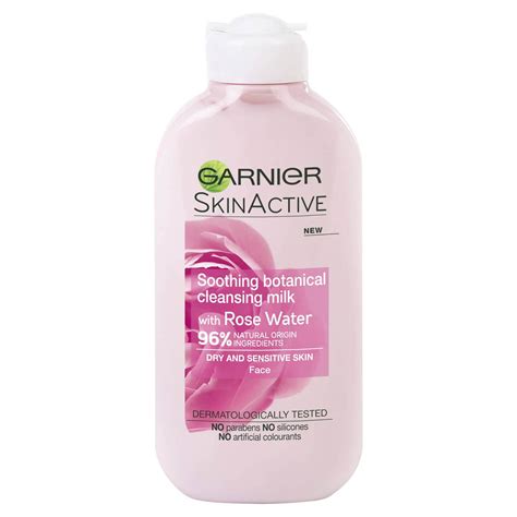 Garnier Natural Rose Latte Detergente E Struccante Per Pelli Sensibili