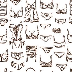 Hand Drawn Sexy Lingerie Set Royalty Free Vector Image