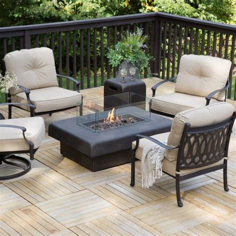 Patio Conversation Sets With Propane Fire Pit Decordip