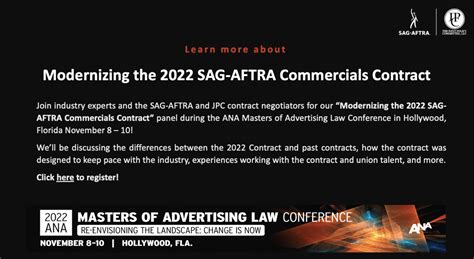 Learn More About Modernizing The Sag Aftra Commercials Contract