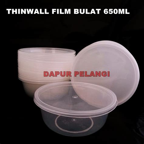 Jual Thinwall Plastik Bulat 650ml Merk Fim Mika Plastik Kotak Makan