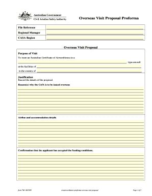 Fillable Online Casa Gov Form Proforma Certificates Of