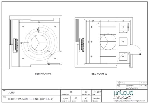 False Ceiling Design Plan