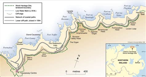 Location map of the Giant's Causeway and Causeway Coast World Heritage ...