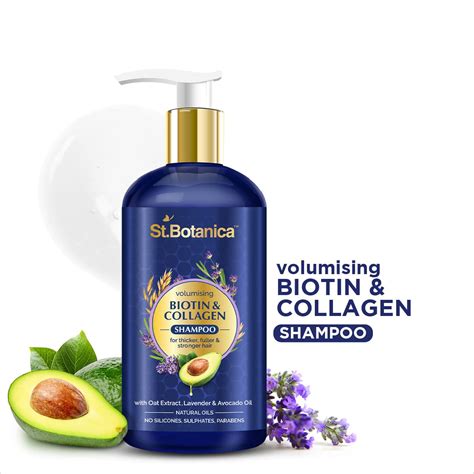 Buy Biotin And Collagen Volumizing Hair Shampoo 300ml Online Best Price St Botanica