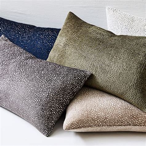 Dotted Chenille Jacquard Pillow Cover West Elm