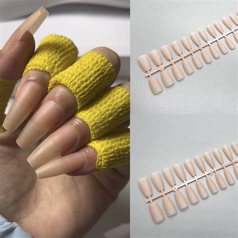 Nude Coffin Nail Tips 240pcs Limegirlstore