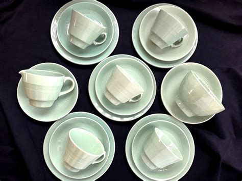 Woods Ware Beryl Green Vintage British 1940s 1950s Tableware Furniture