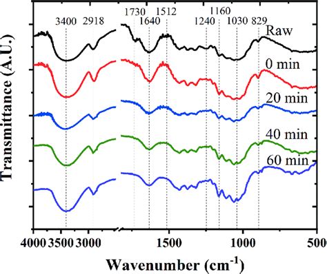 Fourier Transform Infrared Ftir Spectra Of Original Water Hyacinth