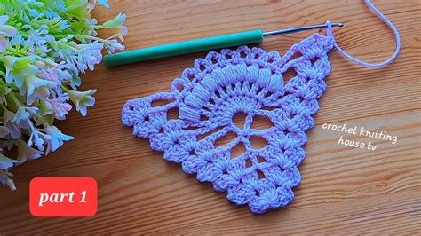 comment faire un châle au crochet facile élégant au point ananas