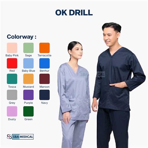 Jual Baju Oka Lengan Panjang Baju Oka Perawat Baju Ok Dokter Baju