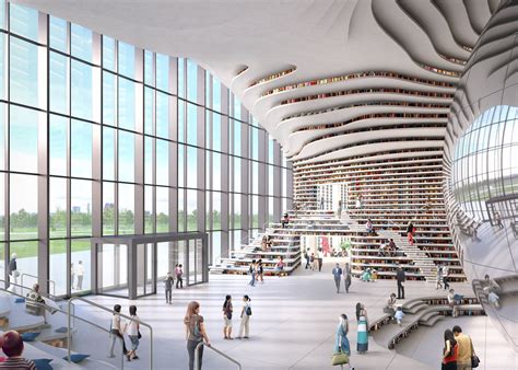 Library In China By Mvrdv Tianjin Library Architecture Architecture