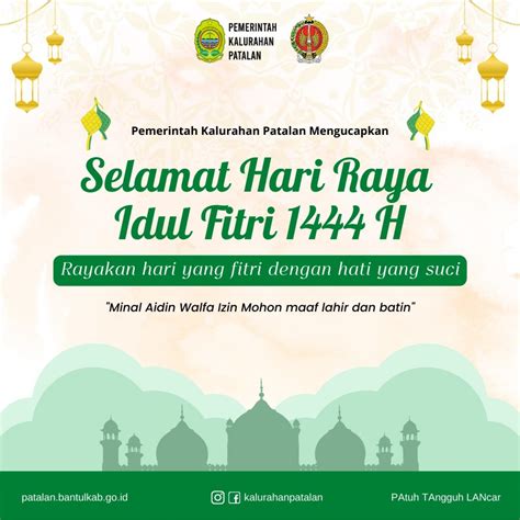 Hari Raya Idul Fitri Website Kalurahan Patalan