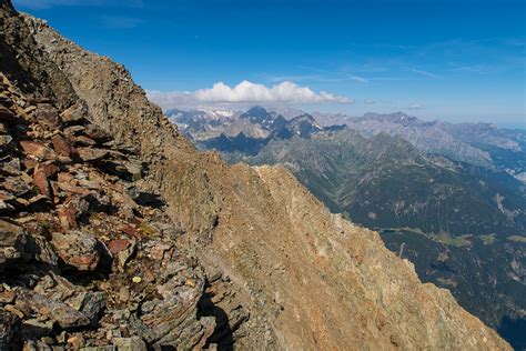 Blick Zum NW Grat Vom NE Grat Aus Fotos Hikr Org