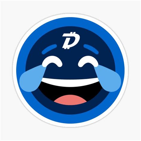 Digibyte Memes Emoji Blue Sticker By Blazzord Redbubble