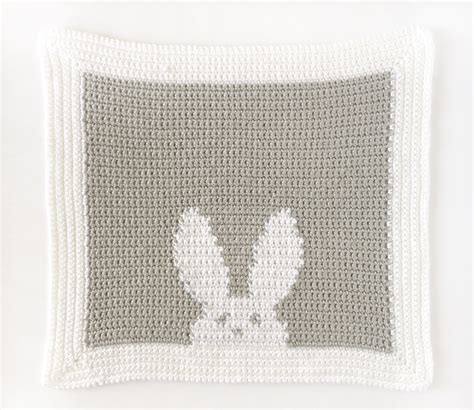 Crochet Modern Bunny Lovey Daisy Farm Crafts