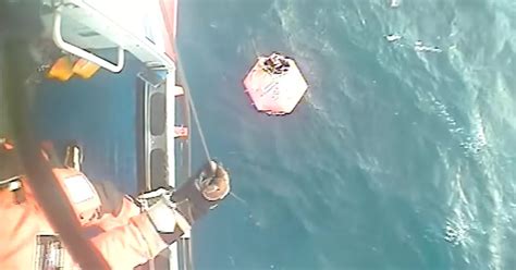 Watch Dramatic Helicopter Rescue As Fishing Boat Sinks Off Scots Coast