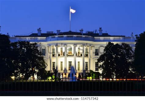 White House Night Washington Dc United Stock Photo (Edit Now) 114757342