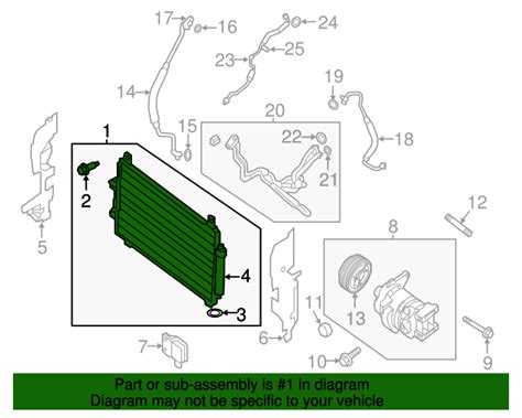 2013 2020 Nissan Pathfinder Condenser Assembly 92100 9PS0A Parts For