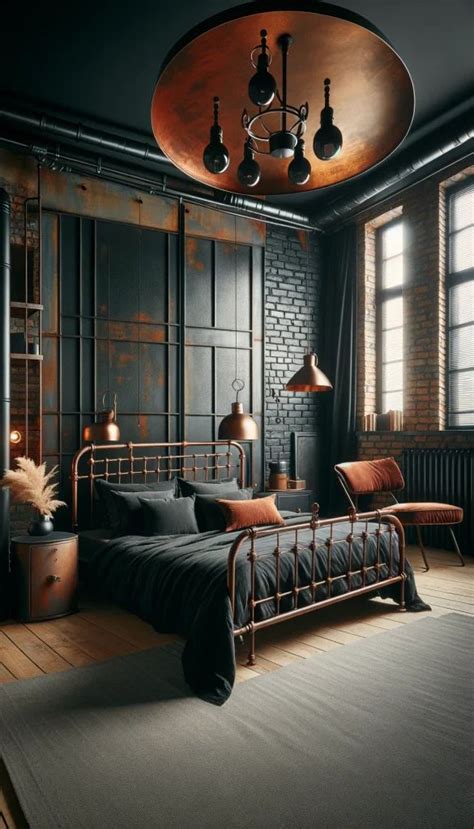 Top Black And Rust Bedroom Decor Inspirations In Bedroom