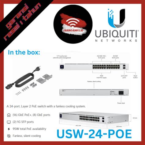 Jual UBIQUITI USW 24 POE Gen2 USW 24 PoE Gen 2 Jakarta Pusat