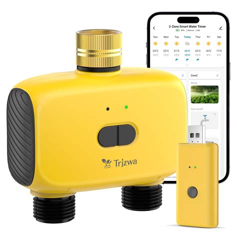 WiFi Sprinkler Timer,TRJZWA WiFi Water Timer for Garden with Brass