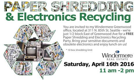 Annual Paper Shredding & Recycling Event