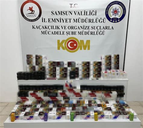 Samsun da kaçakçılık operasyonu 19 bin 900 adet doldurulmuş makaron