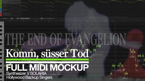 MIDI mockup Komm süsser Tod Synthesizer V SOLARIA Hollywood Backup