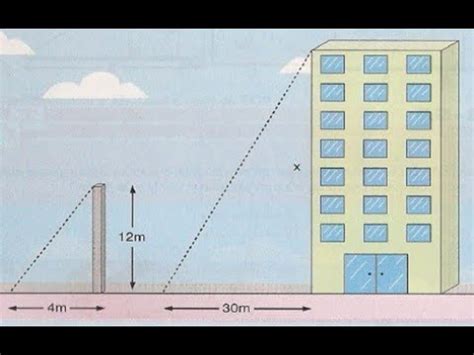 Um Edif Cio Projeta Uma Sombra De M Ao Mesmo Tempo Que Um Poste De