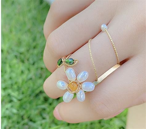 Bague Fleur Ajustable Boho Boheme Chic Monyronyboho