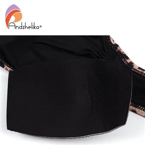 Buy Andzhelika Leopard Bandeau Bikinis Women Swimwear Bandage Bikini Set Brazilian Swimsuit