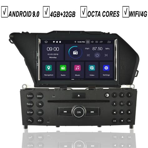 Android 9 0 Car DVD GPS Player For Mercedes Benz GLK Class X204 GLK300