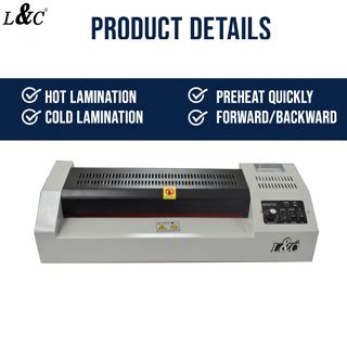 L C Laminator Machine A A Hot Cold Reverse V Heavy Duty Laminating