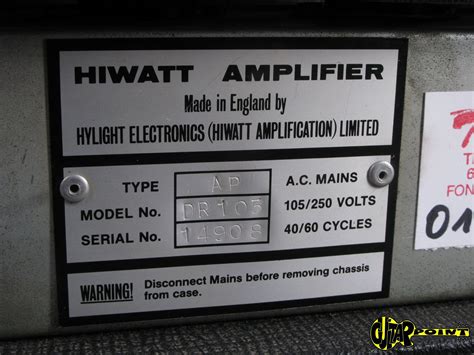 Hiwatt Dr 103 Custom 100 Watt 1980 Black Tolex Amp For Sale Guitarpoint