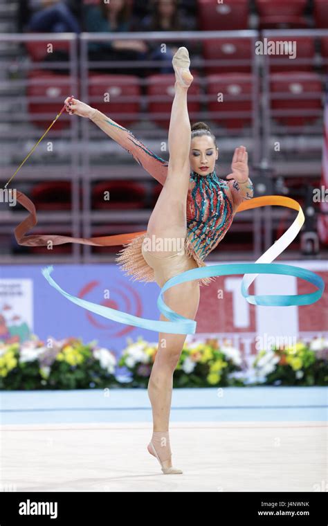 Sofia Bulgaria 6 May 2017 Katsiaryna Halkina From Belarus Performs