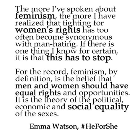 Emma Watson Speech Transcript