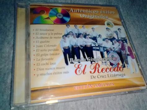 Banda El Recodo 20 Auténticos Éxitos Originales MercadoLibre