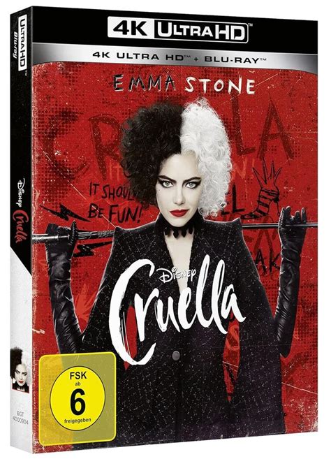 Cruella K Ultra Hd K Uhd Blu Ray Emma Stone Emma Thompson Joel Fry