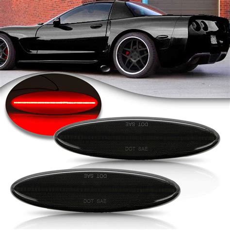 Amazon NJSBYL Smoked Lens Corvette C5 LED Side Marker Light Kit