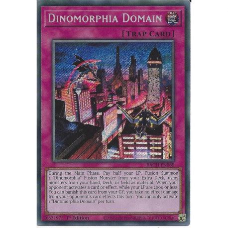 Bach En Dinomorphia Domain Battle Of Chaos Card Yu Gi Oh