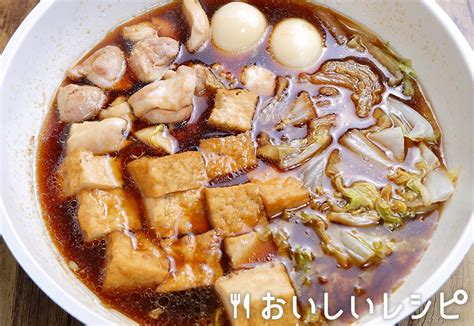 迷ったらこれ！鶏肉と厚揚げと白菜のすき煮♪｜おいしいレシピ エバラ食品